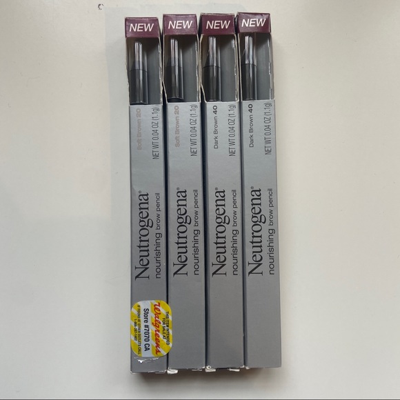 Neutrogena Other - NIB NWT Neutrogena Nourishing Brow Pencil, Soft Brown 020 / Dark Brown 040